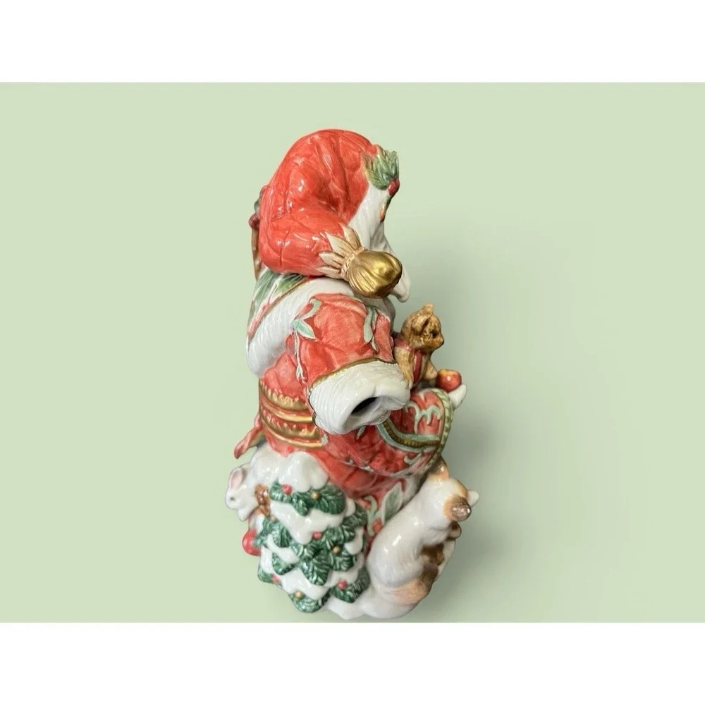 Fitz &‎ Floyd Classics Enchanted Holiday Santa Claus Teapot Tea Pot Pitcher Xmas